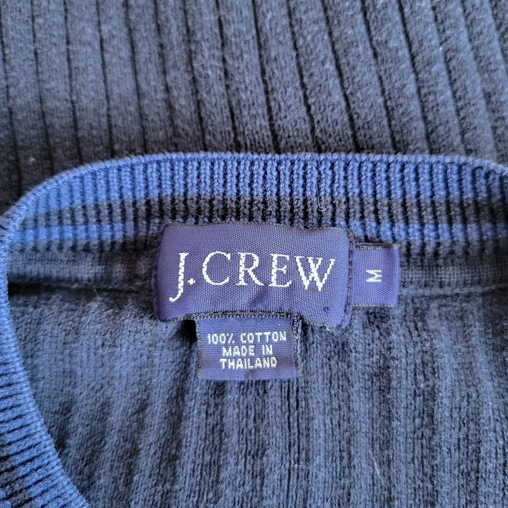 J. Crew Navy Ribbed Sweater - Picture 4 of 5